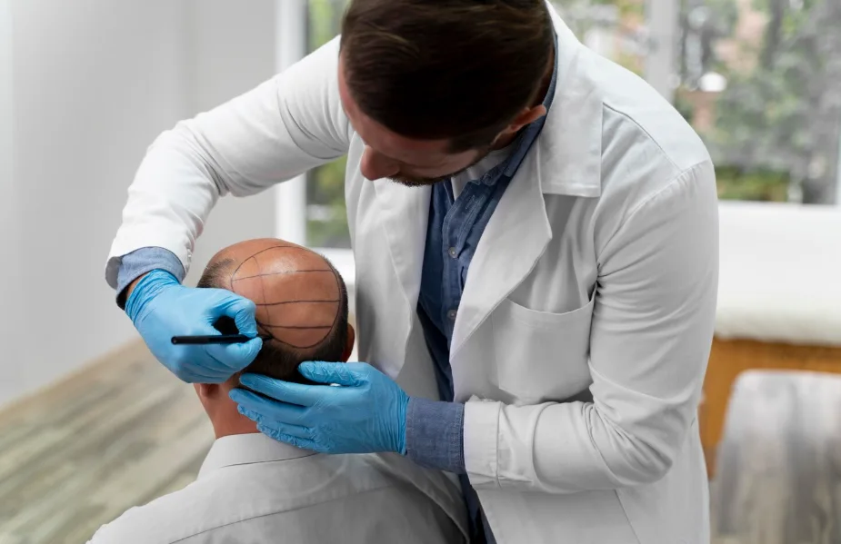 vertex area hair loss